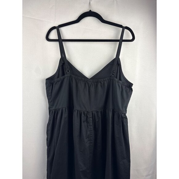 Old Navy Womens Black Sleeveless Dress XL 100% Cotton Made In India - Picture 6 of 6